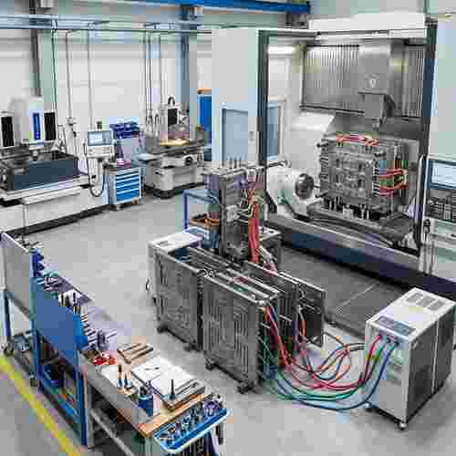 Moderne Spritzgusswerkzeug-Fertigung mit Mehrfachformen, Hot/Cold Runner, CNC-Bearbeitung, EDM